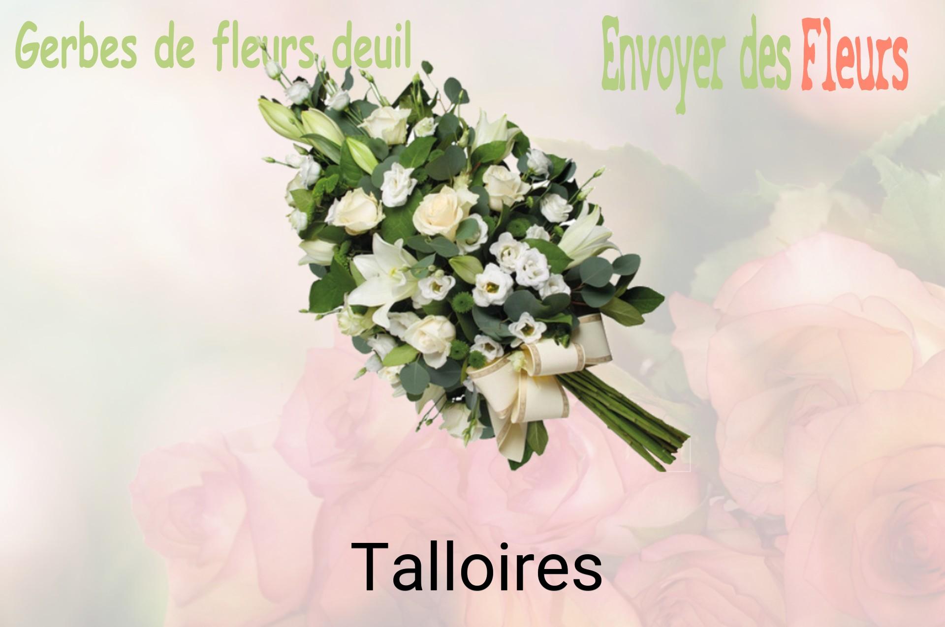 Gerbe de fleurs de deuil livrée à Talloires